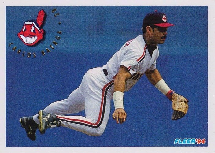 #99 Carlos Baerga - Cleveland Indians - 1994 Fleer Baseball