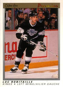 #99 Luc Robitaille - Los Angeles Kings - 1990-91 O-Pee-Chee Premier Hockey