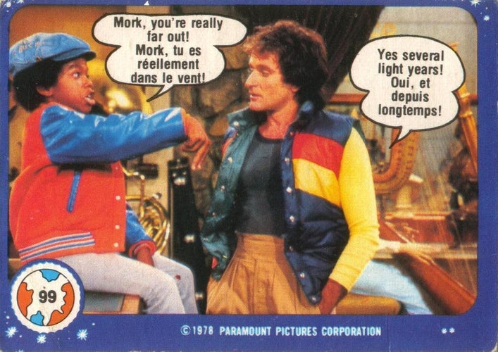 #99 Mork, You're Really Far Out! - 1978 O-Pee-Chee Mork & Mindy