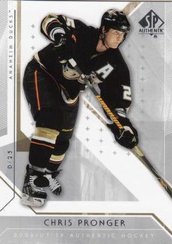 #99 Chris Pronger - Anaheim Ducks - 2006-07 SP Authentic Hockey