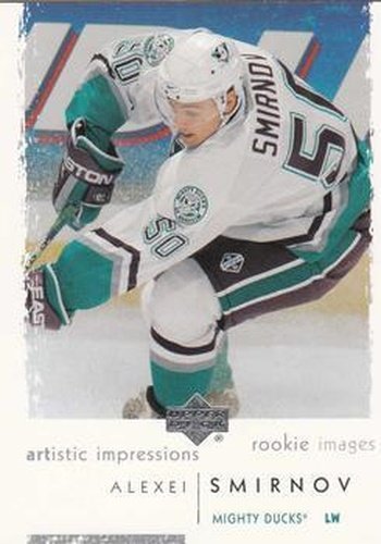 #99 Alexei Smirnov - Anaheim Mighty Ducks - 2002-03 UD Artistic Impressions Hockey