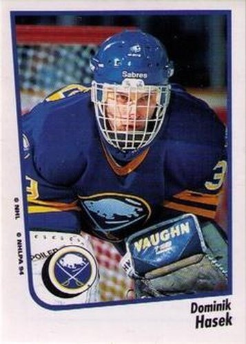 #99 Dominik Hasek - Buffalo Sabres - 1994-95 Panini Hockey Stickers