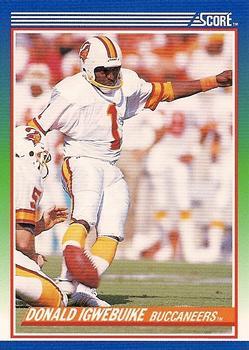 #99 Donald Igwebuike - Tampa Bay Buccaneers - 1990 Score Football