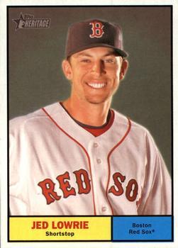 #99 Jed Lowrie - Boston Red Sox - 2010 Topps Heritage Baseball