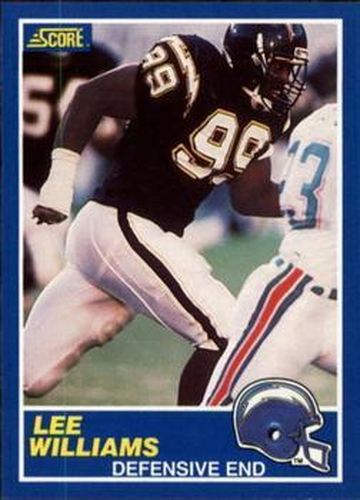 #99 Lee Williams - San Diego Chargers - 1989 Score Football