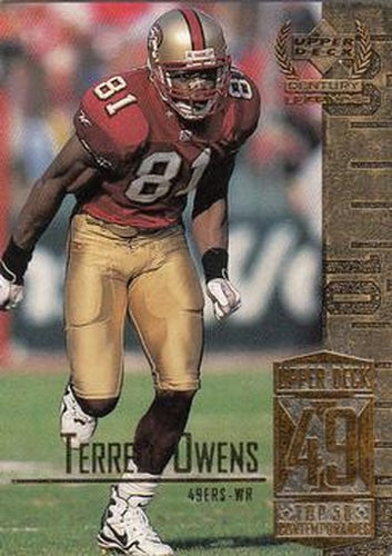 #99 Terrell Owens - San Francisco 49ers - 1999 Upper Deck Century Legends Football