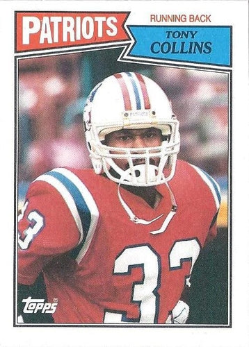 #99 Tony Collins - New England Patriots - 1987 Topps Football