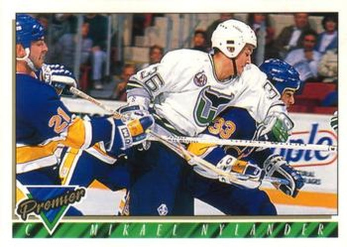 #99 Mikael Nylander - Hartford Whalers - 1993-94 O-Pee-Chee Premier Hockey