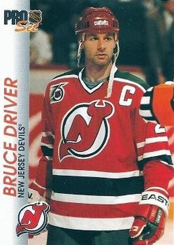 #99 Bruce Driver - New Jersey Devils - 1992-93 Pro Set Hockey