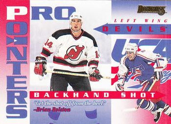 #9 Brian Rolston - New Jersey Devils / USA - 1995-96 Donruss Hockey - Pro Pointers