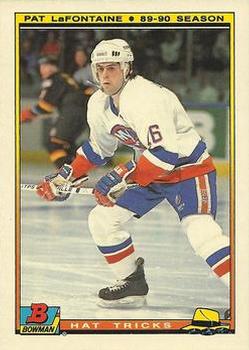 #9 Pat LaFontaine - New York Islanders - 1990-91 Bowman Hockey - Hat Tricks