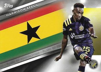 #FF-9 Harrison Afful - Columbus Crew - 2021 Topps MLS Soccer - Flags of Foundation