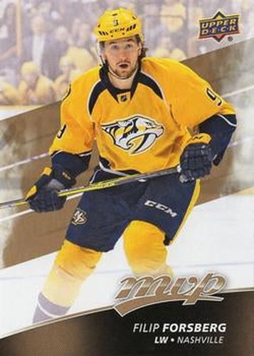 #9 Filip Forsberg - Nashville Predators - 2017-18 Upper Deck MVP Hockey