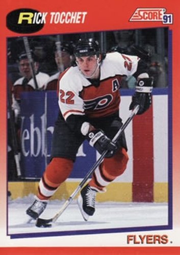 #9 Rick Tocchet - Philadelphia Flyers - 1991-92 Score Canadian Bilingual Hockey
