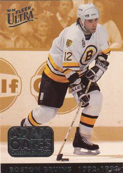 #9 Adam Oates - Boston Bruins - 1993-94 Ultra Hockey - Adam Oates Career Highlights