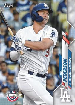 #9 Joc Pederson - Los Angeles Dodgers - 2020 Topps Opening Day Baseball