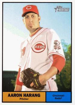 #9 Aaron Harang - Cincinnati Reds - 2010 Topps Heritage Baseball