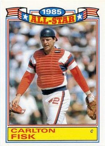 #9 Carlton Fisk - Chicago White Sox - 1986 Topps Baseball - Glossy All-Stars