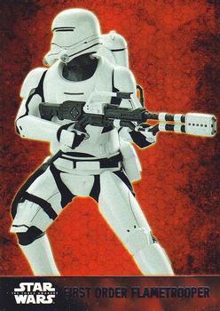 #9 First Order Flametrooper - 2015 Topps Star Wars The Force Awakens