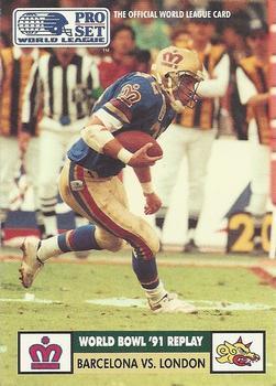 #9 Judd Garrett - London Monarchs - 1991 Pro Set WLAF Football