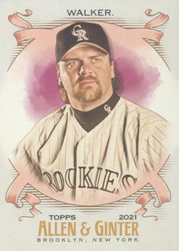#9 Larry Walker - Colorado Rockies - 2021 Topps Allen & Ginter Baseball