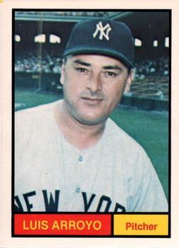 #9 Luis Arroyo - New York Yankees -1982 Galasso 1961 World Champions New York Yankees Baseball