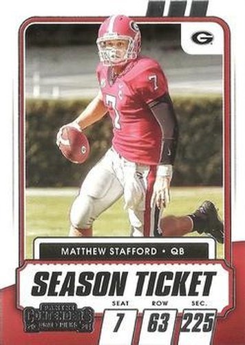 #9 Matthew Stafford - Georgia Bulldogs - 2021 Panini Contenders Draft Picks Football