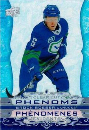 #CC-9 Brock Boeser - Vancouver Canucks - 2020-21 Upper Deck Tim Hortons Hockey - Clear Cut Phenoms