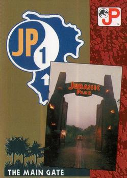 #9 The Main Gate / Visitor Center - 1993 Topps Jurassic Park