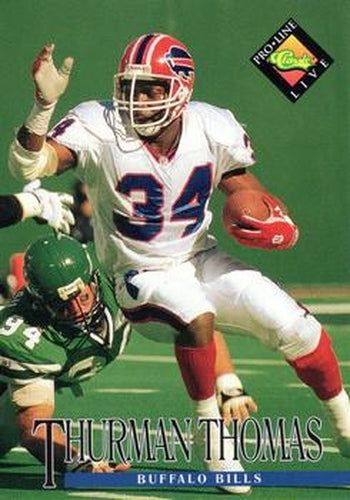 #9 Thurman Thomas - Buffalo Bills - 1994 Pro Line Live Football