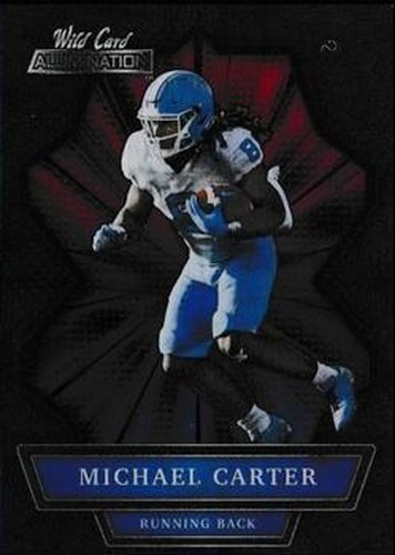 #ABC-37 Michael Carter - North Carolina Tar Heels - 2021 Wild Card Alumination Football