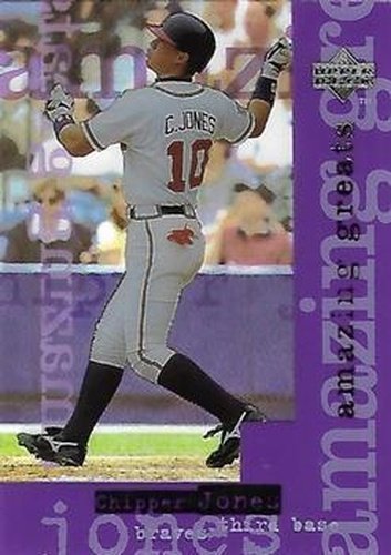 #AG10 Chipper Jones - Atlanta Braves - 1998 Upper Deck - Amazing Greats Baseball