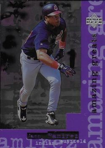 #AG24 Manny Ramirez - Cleveland Indians - 1998 Upper Deck - Amazing Greats Baseball