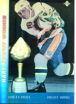 #AW3 Brett Hull - St. Louis Blues - 1991-92 Upper Deck Hockey - Award Winner Holograms