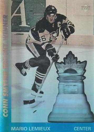 #AW9 Mario Lemieux - Pittsburgh Penguins - 1991-92 Upper Deck Hockey - Award Winner Holograms