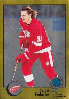 #267 Sergei Fedorov - Detroit Red Wings - 1994-95 Panini Hockey Stickers
