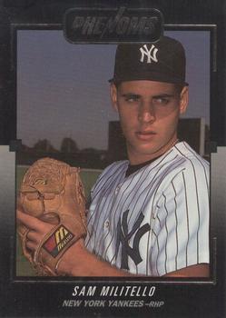 #BC-16 Sam Militello - New York Yankees - 1992 Donruss The Rookies - Phenoms Baseball