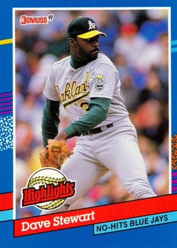 #BC-4 Dave Stewart - Oakland Athletics - 1991 Donruss Baseball - Bonus Cards