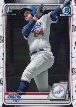 #BCP-131 Miguel Vargas - Los Angeles Dodgers - 2020 Bowman - Chrome Prospects Baseball