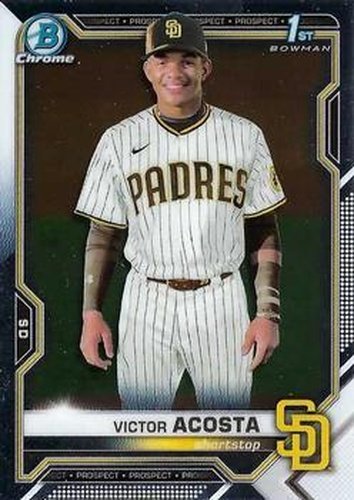#BCP-151 Victor Acosta - San Diego Padres - 2021 Bowman Chrome - Prospects Baseball