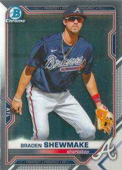 #BCP-162 Braden Shewmake - Atlanta Braves - 2021 Bowman Chrome - Prospects Baseball