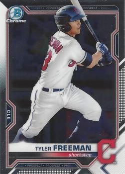 #BCP-182 Tyler Freeman - Cleveland Indians - 2021 Bowman Chrome - Prospects Baseball
