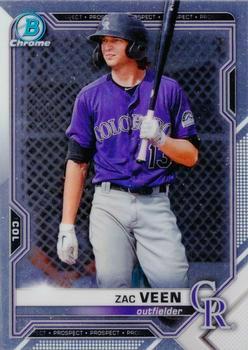 #BCP-183 Zac Veen - Colorado Rockies - 2021 Bowman Chrome - Prospects Baseball