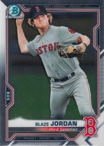 #BCP-195 Blaze Jordan - Boston Red Sox - 2021 Bowman Chrome - Prospects Baseball