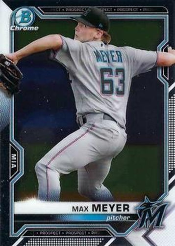 #BCP-201 Max Meyer - Miami Marlins - 2021 Bowman Chrome - Prospects Baseball