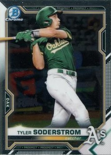 #BCP-217 Tyler Soderstrom - Oakland Athletics - 2021 Bowman Chrome - Prospects Baseball
