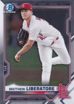 #BCP-234 Matthew Liberatore - St. Louis Cardinals - 2021 Bowman Chrome - Prospects Baseball