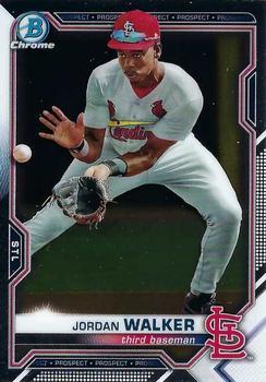 #BCP-236 Jordan Walker - St. Louis Cardinals - 2021 Bowman Chrome - Prospects Baseball