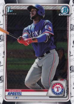 #BCP-46 Sherten Apostel - Texas Rangers - 2020 Bowman - Chrome Prospects Baseball