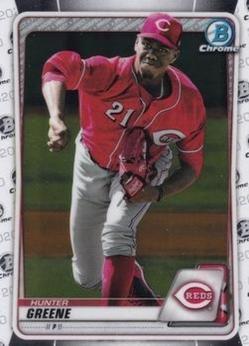 #BCP-47 Hunter Greene - Cincinnati Reds - 2020 Bowman - Chrome Prospects Baseball